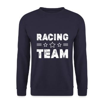 Racing Team - Unisex Sweatshirt - navy - Front - Alina (178cm) & Michal (187cm)