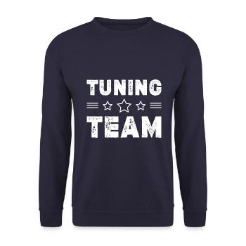 Équipe de tuning - Sweat-shirt Unisexe - marine - Devant - Alina (178cm) & Michal (187cm)