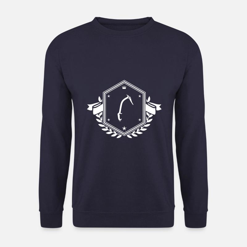 Kletterausrüstung eispickel Wappen - Unisex Pullover - Navy