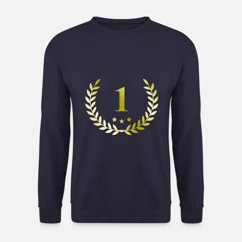 1 number wreath - Unisex Sweatshirt - navy