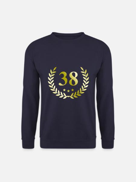 38 Number wreath - Unisex Sweatshirt - navy