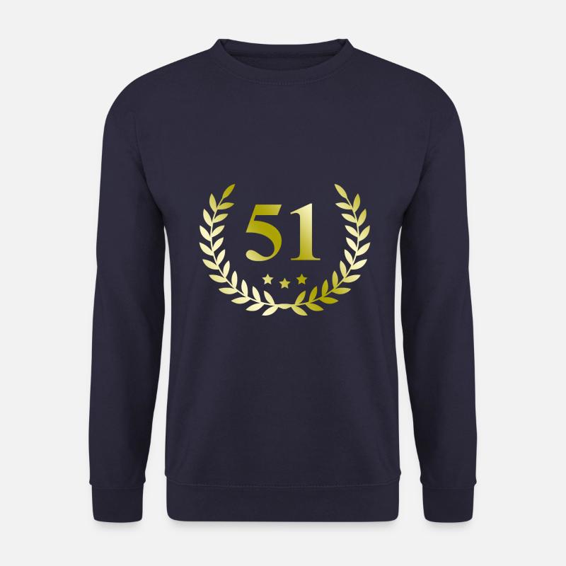 51 Number wreath - Unisex Sweatshirt - navy
