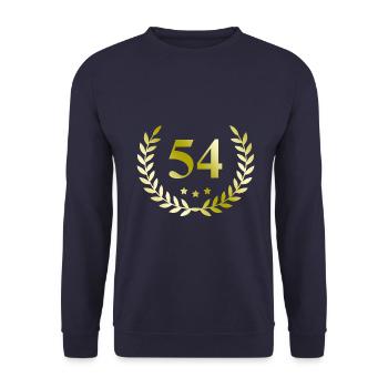 54 Couronne numérique - Sweat-shirt Unisexe - marine - Devant - Alina (178cm) & Michal (187cm)