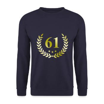 61 Couronne numérique - Sweat-shirt Unisexe - marine - Devant - Alina (178cm) & Michal (187cm)