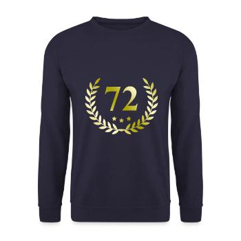 72 Couronne numérique - Sweat-shirt Unisexe - marine - Devant - Alina (178cm) & Michal (187cm)