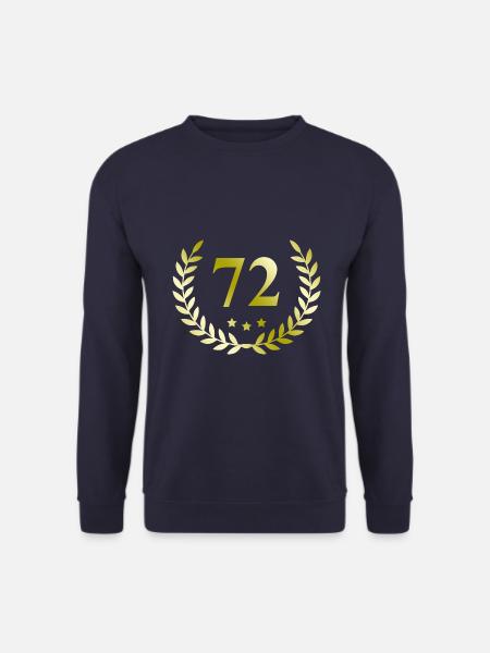 72 Number wreath - Unisex Sweatshirt - navy