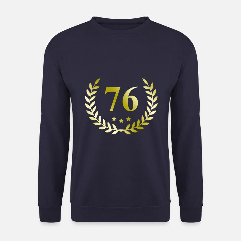 76 Number wreath - Unisex Sweatshirt - navy