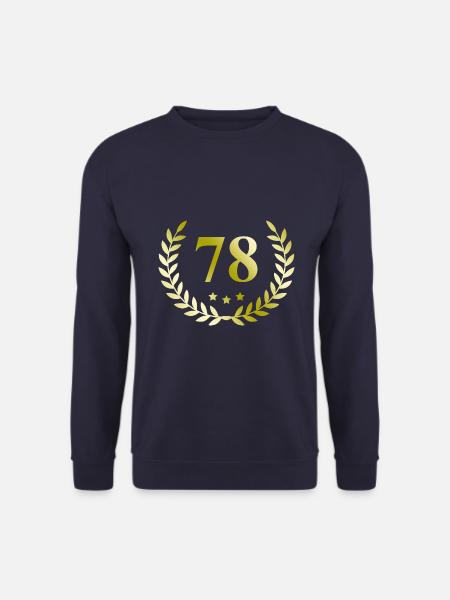 78 Number wreath - Unisex Sweatshirt - navy