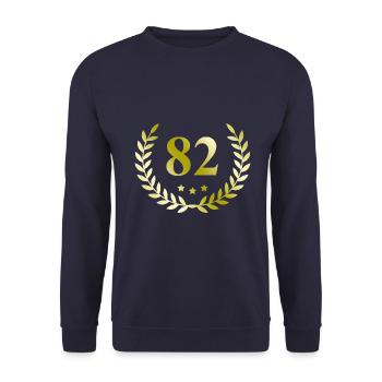 82 Couronne numérique - Sweat-shirt Unisexe - marine - Devant - Alina (178cm) & Michal (187cm)