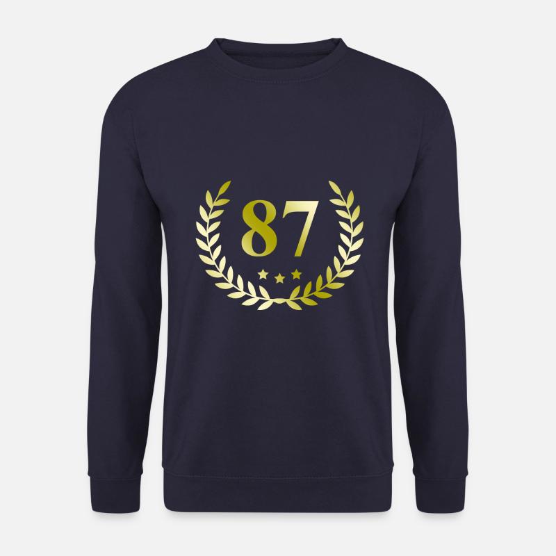 87 Zahl Kranz - Unisex Pullover - Navy