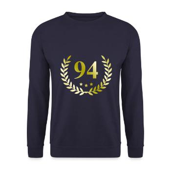 94 Couronne numérique - Sweat-shirt Unisexe - marine - Devant - Alina (178cm) & Michal (187cm)