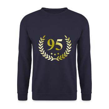 95 Couronne numérique - Sweat-shirt Unisexe - marine - Devant - Alina (178cm) & Michal (187cm)