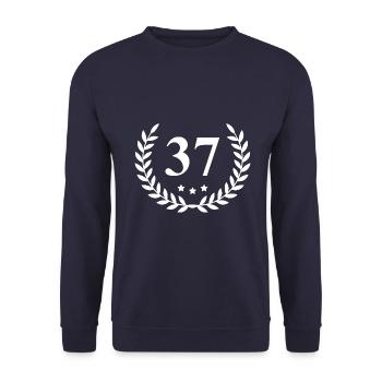 37 Couronne numérique - Sweat-shirt Unisexe - marine - Devant - Alina (178cm) & Michal (187cm)