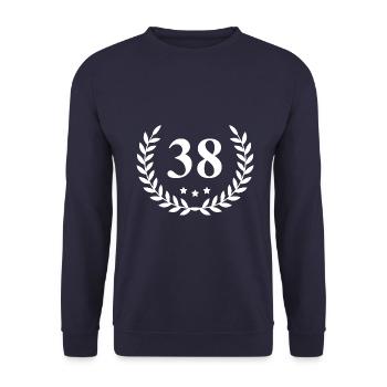 38 Couronne numérique - Sweat-shirt Unisexe - marine - Devant - Alina (178cm) & Michal (187cm)