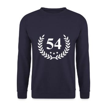 54 Couronne numérique - Sweat-shirt Unisexe - marine - Devant - Alina (178cm) & Michal (187cm)