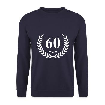 60 Couronne numéro - Sweat-shirt Unisexe - marine - Devant - Alina (178cm) & Michal (187cm)