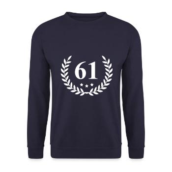 61 Couronne numérique - Sweat-shirt Unisexe - marine - Devant - Alina (178cm) & Michal (187cm)
