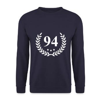 94 Couronne numérique - Sweat-shirt Unisexe - marine - Devant - Alina (178cm) & Michal (187cm)