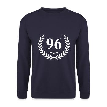 96 Couronne numérique - Sweat-shirt Unisexe - marine - Devant - Alina (178cm) & Michal (187cm)