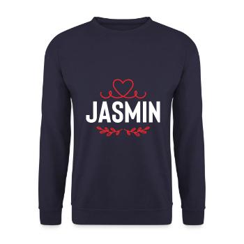 Jasmin - Unisex Pullover - Navy - Vorne - Alina (178cm) & Michal (187cm)
