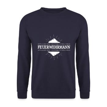 Feuerwehrmann Feuerwehr - Unisex Pullover - Navy - Vorne - Alina (178cm) & Michal (187cm)