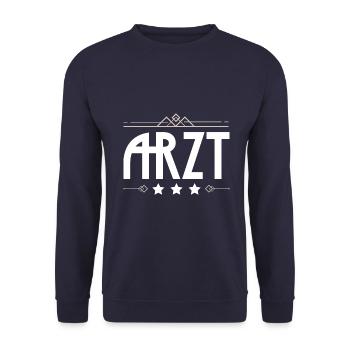 Arzt Beruf - Unisex Pullover - Navy - Vorne - Alina (178cm) & Michal (187cm)