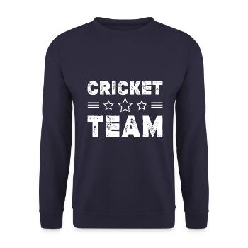 Équipe de cricket - Sweat-shirt Unisexe - marine - Devant - Alina (178cm) & Michal (187cm)