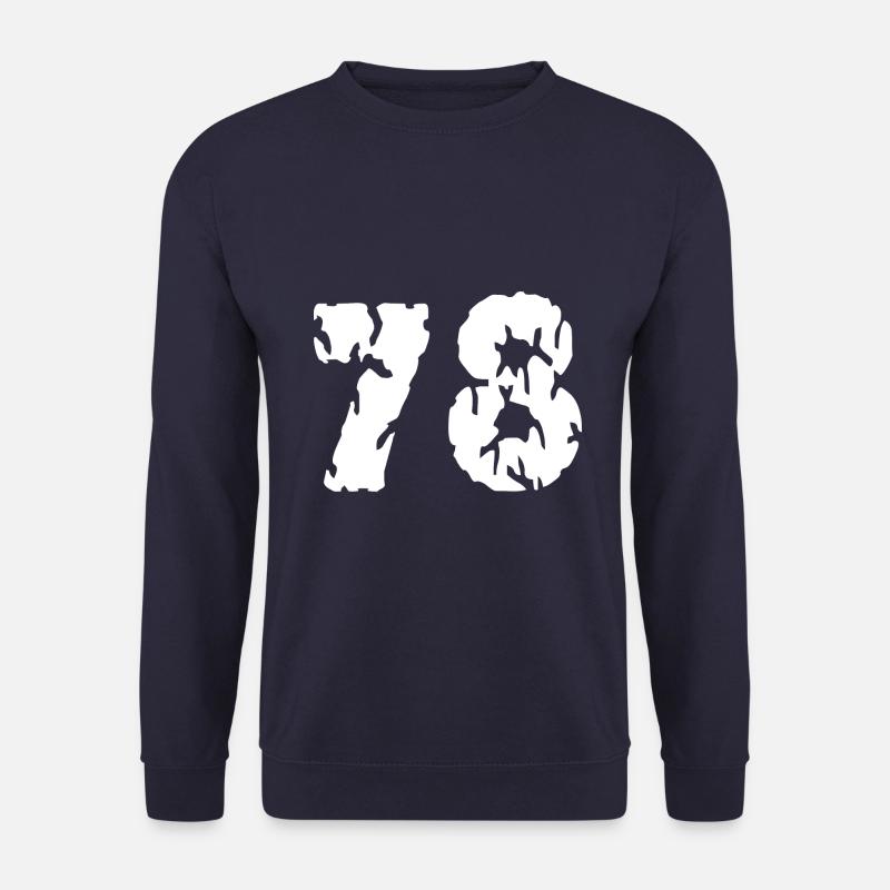78 Zahl Trikot - Unisex Pullover - Navy