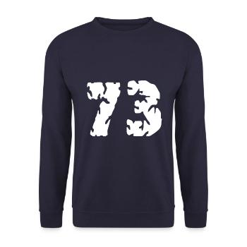 Maillot 73 Numéro - Sweat-shirt Unisexe - marine - Devant - Alina (178cm) & Michal (187cm)