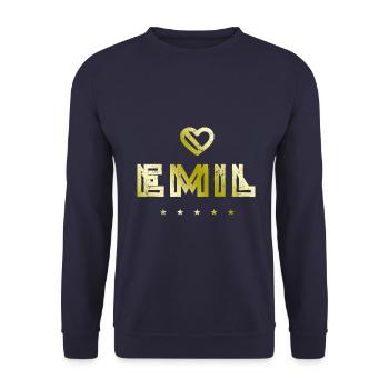 Emil Herz - Sweat-shirt Unisexe - marine - Devant - Alina (178cm) & Michal (187cm)
