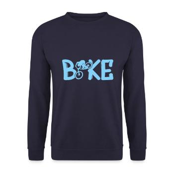 Bike - Unisex Pullover - Navy - Vorne - Alina (178cm) & Michal (187cm)