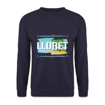 Lloret De Mar - Unisex Sweatshirt - navy - Front - Alina (178cm) & Michal (187cm)
