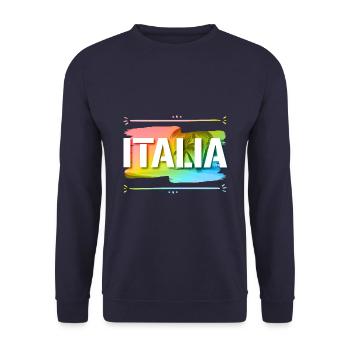 Italia - Sweat-shirt Unisexe - marine - Devant - Alina (178cm) & Michal (187cm)