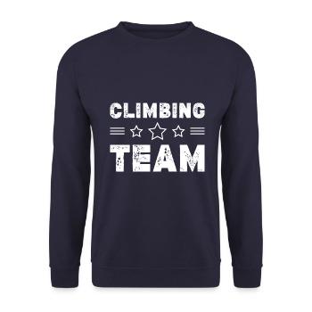 Climbing Team - Unisex Pullover - Navy - Vorne - Alina (178cm) & Michal (187cm)