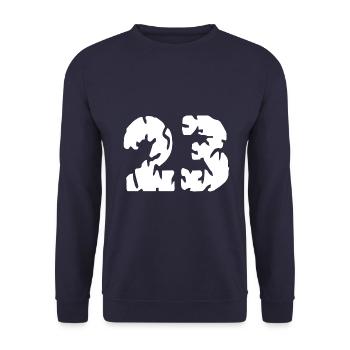 Maillot 23 numéros - Sweat-shirt Unisexe - marine - Devant - Alina (178cm) & Michal (187cm)