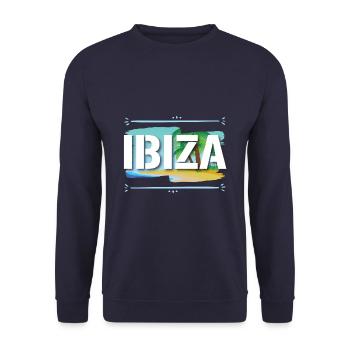 Ibiza - Unisex Sweatshirt - navy - Front - Alina (178cm) & Michal (187cm)