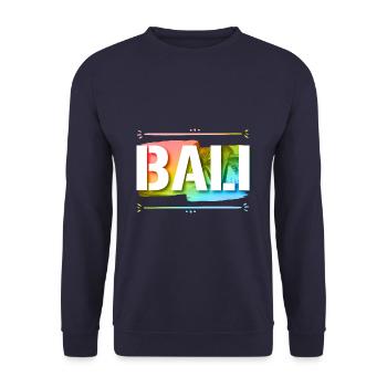 Bali - Unisex Sweatshirt - navy - Front - Alina (178cm) & Michal (187cm)