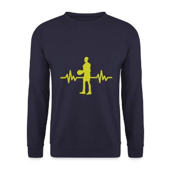 Haertbeat Basketball - USA - Team Sport - Hoops - Unisex Pullover - Navy - Vorne - Alina (178cm) & Michal (187cm)