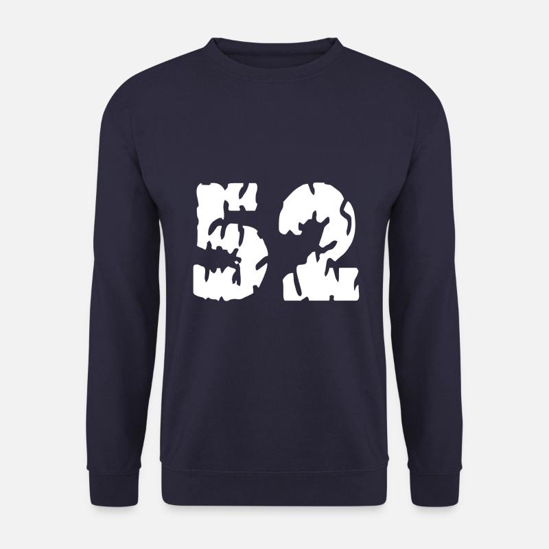 52 Zahl Trikot - Unisex Pullover - Navy