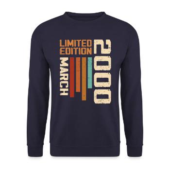 Mars 2000 Anniversaire 2000 Retro 2000 Mars - Sweat-shirt Unisexe - marine - Devant - Alina (178cm) & Michal (187cm)