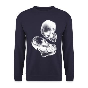 Echo of Evolution | Pulau Kreasi - Unisex Sweatshirt - navy - Front - Alina (178cm) & Michal (187cm)