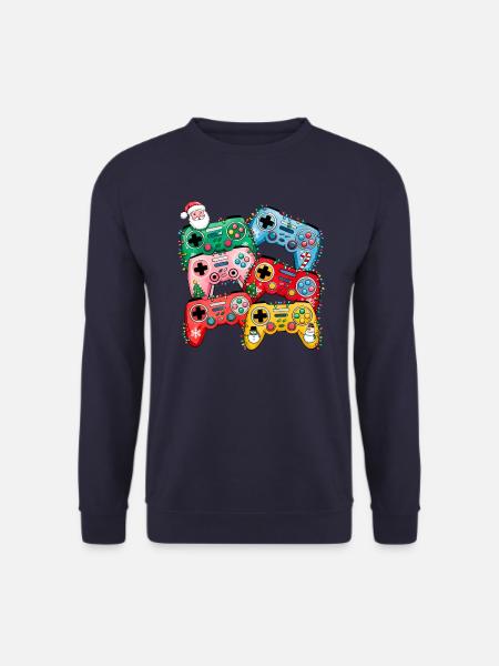 Christmas Game Controller - Unisex Pullover - Navy
