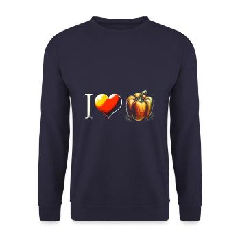 Paprika - Unisex Sweatshirt - navy - Front - Alina (178cm) & Michal (187cm)