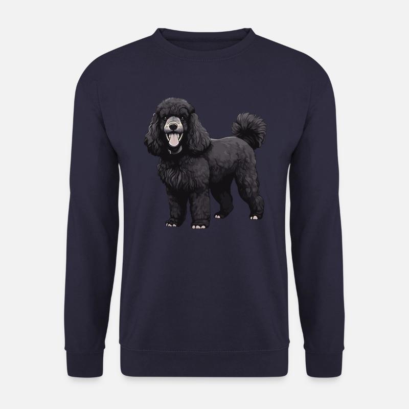 Pudel Hund Tier - Unisex Pullover - Navy