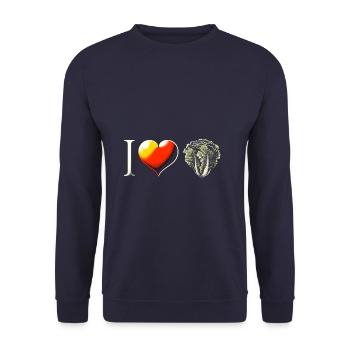 Salad - Unisex Sweatshirt - navy - Front - Alina (178cm) & Michal (187cm)