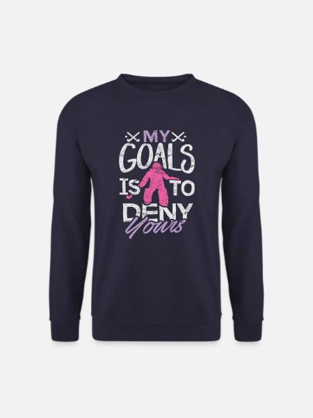 Feldhockey-Hemd Meine Ziele sind, Ihr zu verweigern - Unisex Pullover - Navy