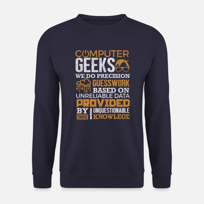 Computer Geek T-Shirt Science Programmer Nerd Gift - Unisex Sweatshirt - navy