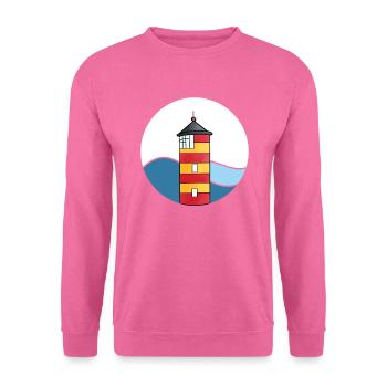 Pilsumer Leuchtturm - Unisex Pullover - Pink - Vorne