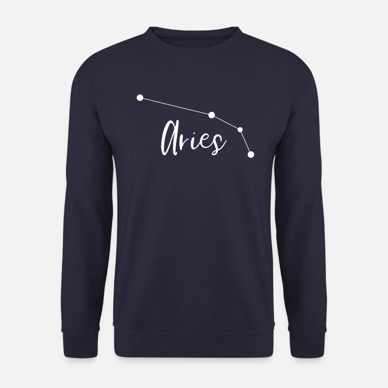 aries | Sternzeichen Widder Sternbild Horoskop - Unisex Pullover - Navy