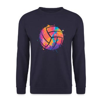 Ballon de volley-ball Filles Garçons Enfants Joueurs de volley-ball - Sweat-shirt Unisexe - marine - Devant - Alina (178cm) & Michal (187cm)